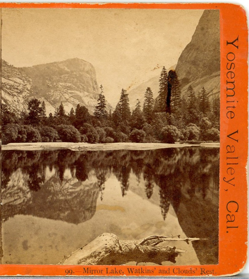 Mirror Lake, Watkins & Clouds Rest , Yosemite Valley--Anthony Stereoview G99 Mirror Lake, Watkins & Clouds Rest , Yosemite Valley--Anthony Stereoview G99