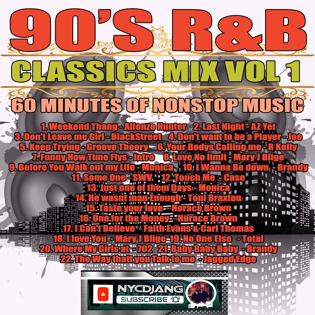 2CDS 90\'S R&B CLASSIC MIX VOL 1 &2 NON STOP MUSIC VARIOUS ARTISTS