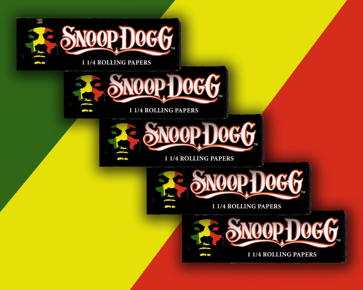 Snoop Dogg 1 1/4 Rolling Paper 1.25 Cigarette Rolling Papers (5 Booklets)