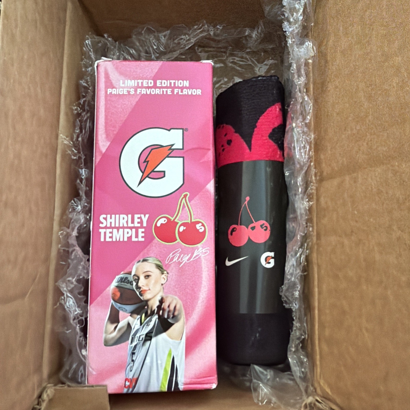 Paige Bueckers Shirley Temple Gatorade Capsule Drink And Towel Limited Edition Paige Bueckers Shirley Temple Gatorade Capsule Drink And Towel Limited Edition