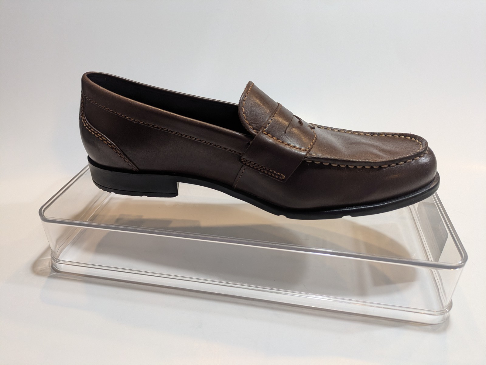Rockport Men\'s Sz 7.5M Brown Classic Penny Loafer Men\'s Trutech Comfort Slip On