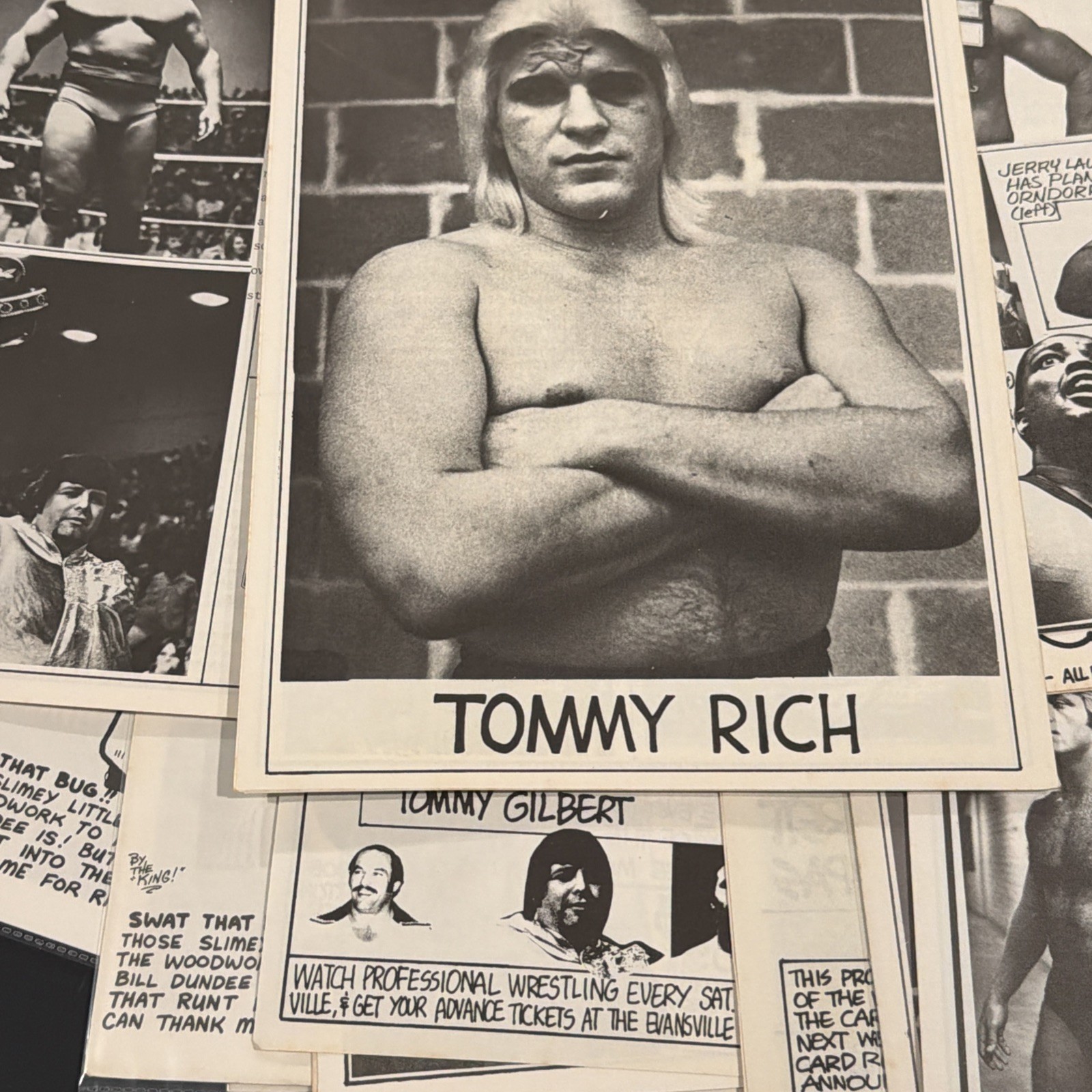 VINTAGE 1974-1977 MEMPHIS WRESTLING PROGRAM LOT 75pc JIM BLAKE ESTATE Lawler JYD