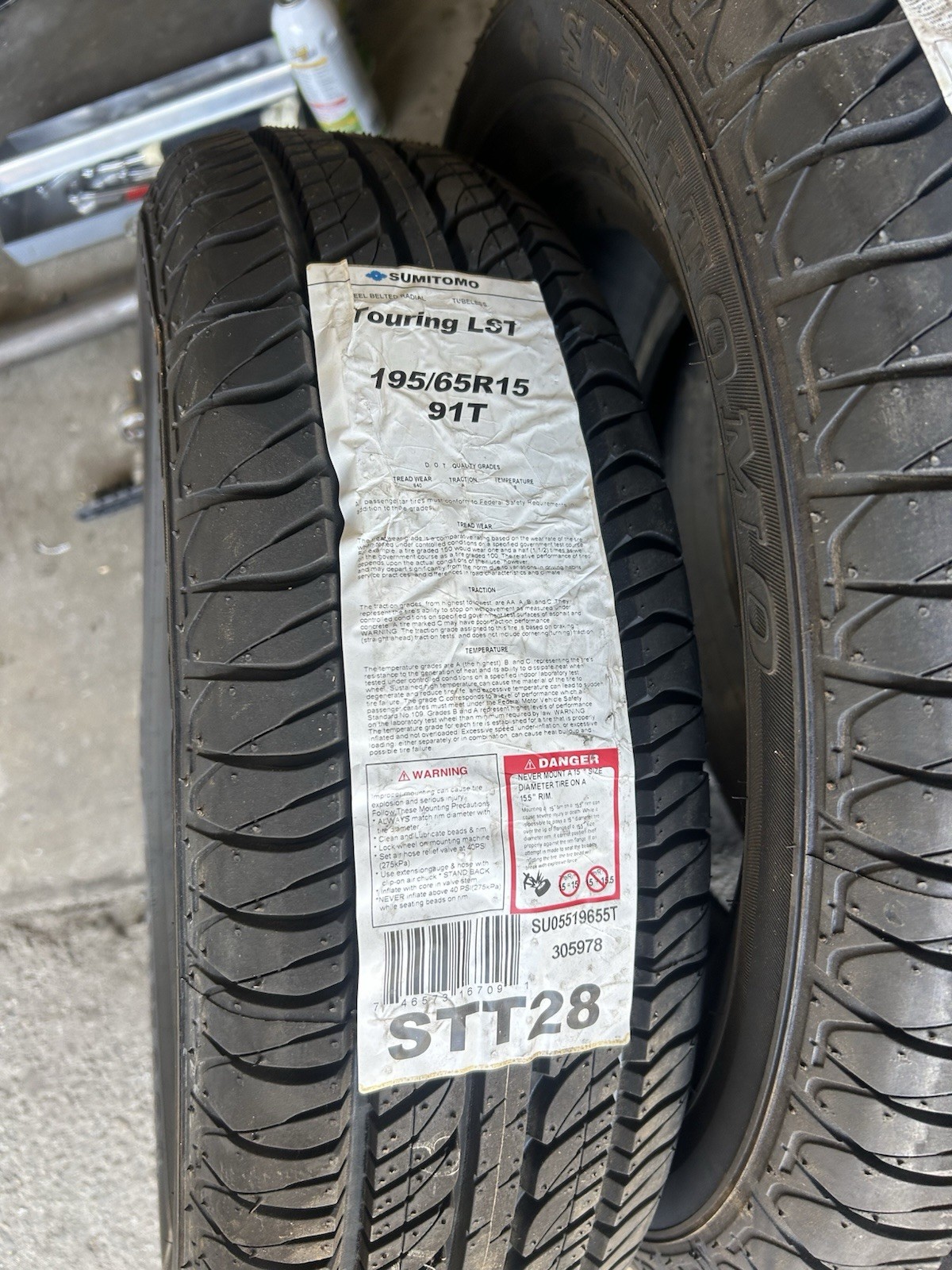 5 New Sumitomo 195/65R15