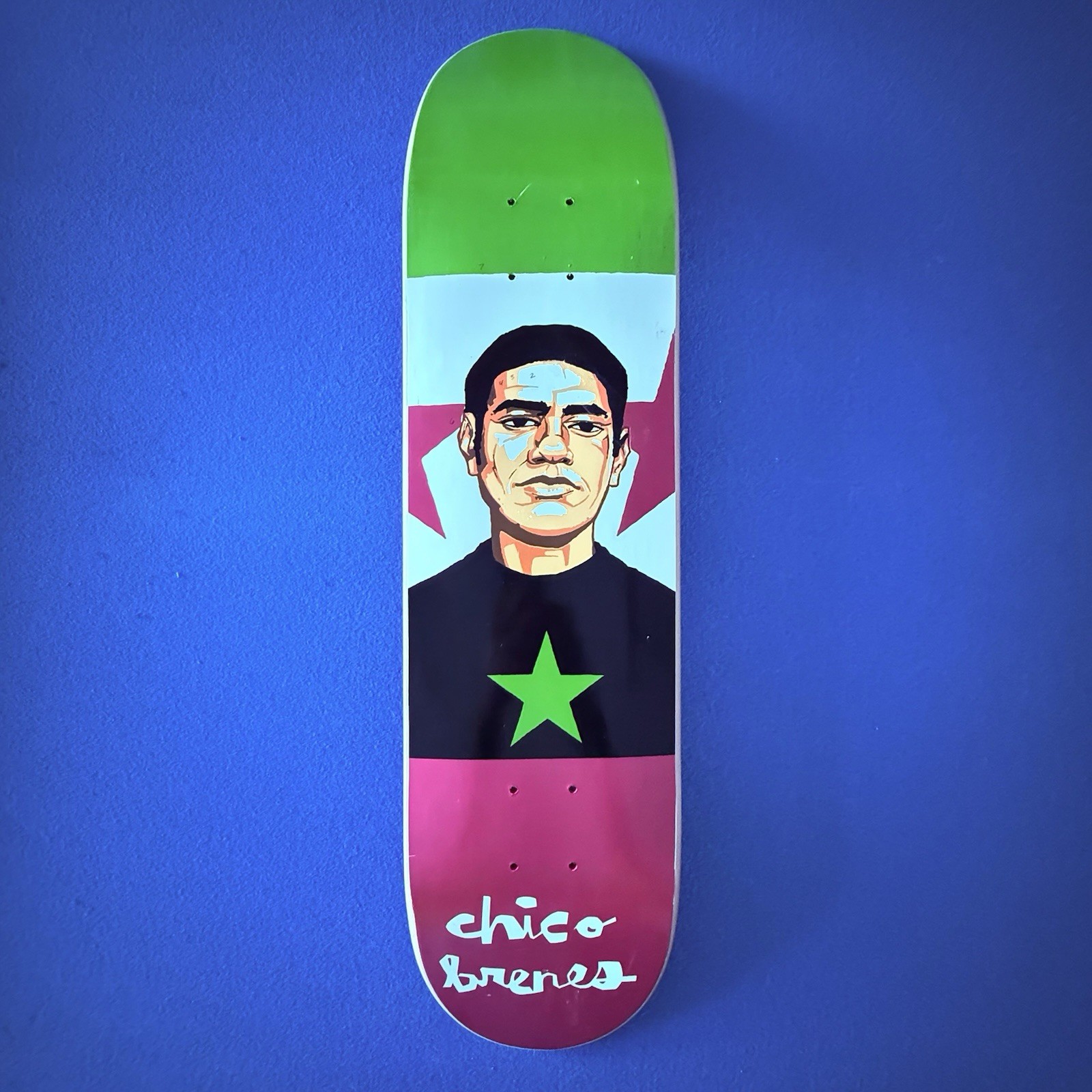 Rare Chico Brenes Chocolate Skateboards Portrait Series Deck 1997 Evan Hecox NOS Rare Chico Brenes Chocolate Skateboards Portrait Series Deck 1997 Evan Hecox NOS
