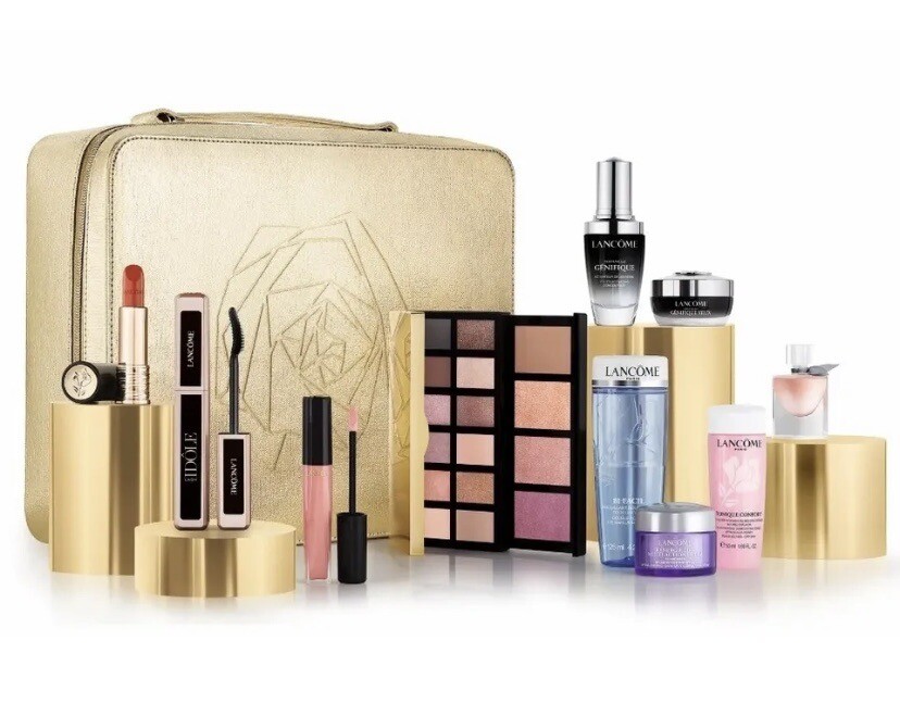 LANCOME LIMITED EDITION 10 PIECE HOLIDAY BEAUTY BOX GIFT SET NEW in BOX