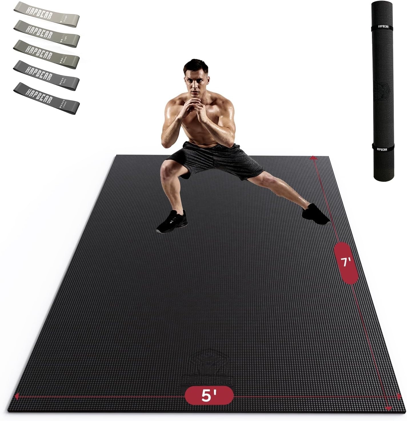 Large Exercise Mat-6\'x4\'/7\'x5\'/6\'x8\'/6\'x9\'/6\'x10\'/6\'x12\'x 1/3\