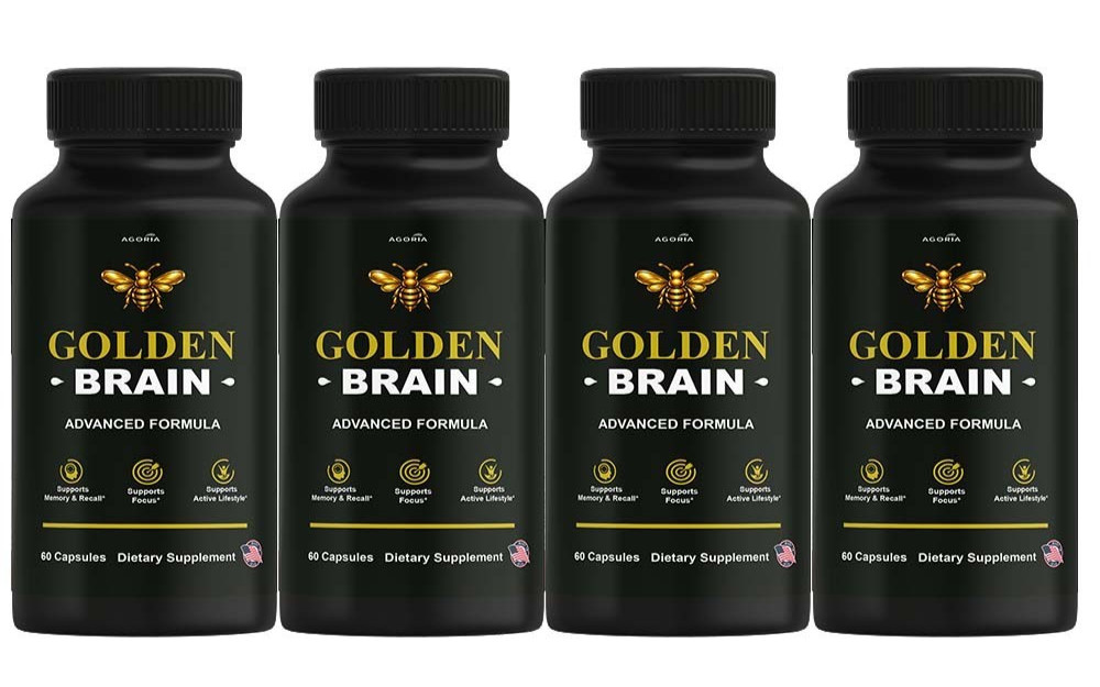 (4 Pack) Golden Brain Capsules, Advanced Brain Support & Memory Pills (4 Pack) Golden Brain Capsules, Advanced Brain Support & Memory Pills