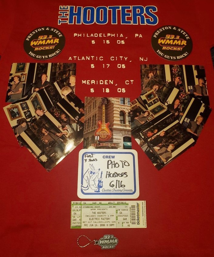 Vintage 2006 The Hooters Band Shirt, Ticket, Photos & More  - Super Rare 