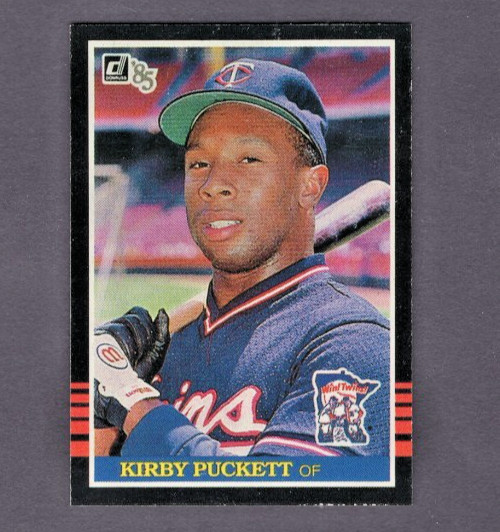 2001 DONRUSS ROOKIE REPRINT 1985 CANVAS BACK ERROR PROTOTYPE 8 KIRBY PUCKETT 1/1