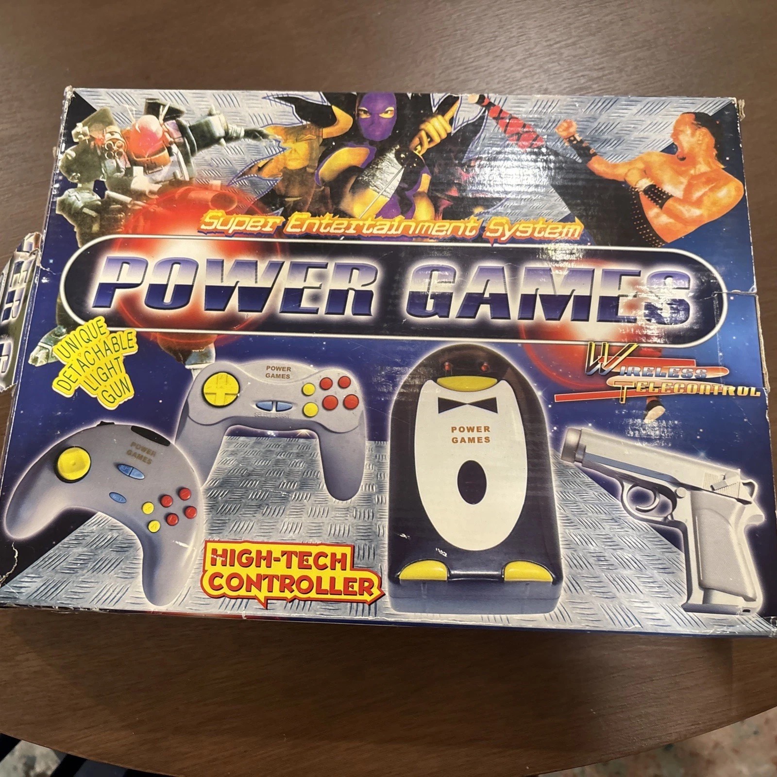 Strange Penguin Shaped Famicom Clone Console System + Controllers, RARE VINTAGE Strange Penguin Shaped Famicom Clone Console System + Controllers, RARE VINTAGE