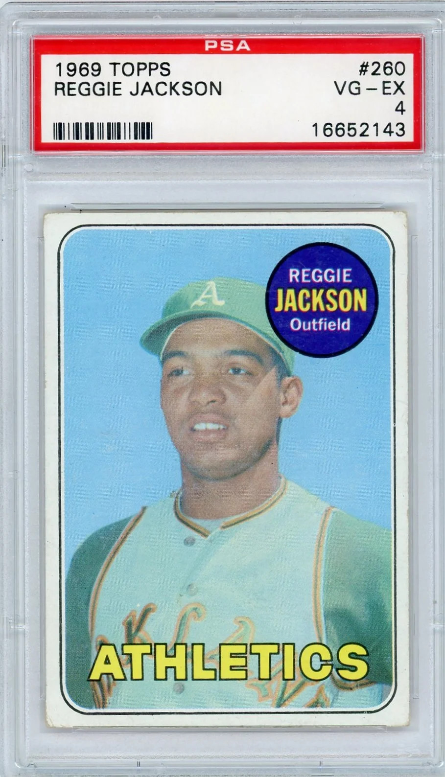 1969 Topps Reggie Jackson #260 PSA 4