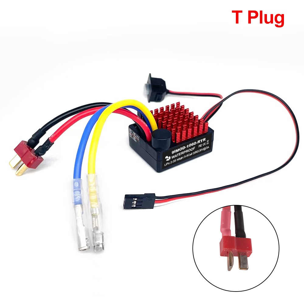 9IMOD 1060 RTR 60A Brushed ESC 2-3S Waterproof BEC for 1/10 SCX10 TRX4 TRX6 Cars