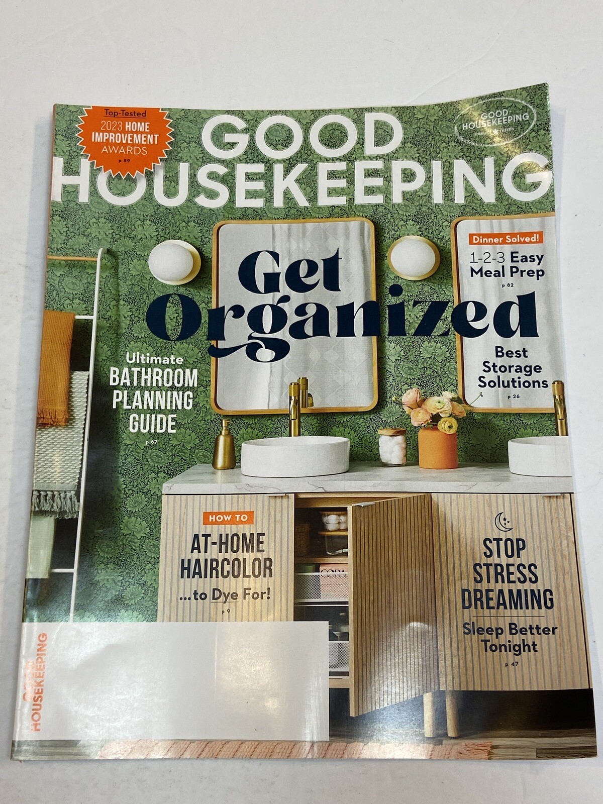 Good Housekeeping Magazine Mar 2023 Get Organized Rooms Stress Dreams Bathrooms