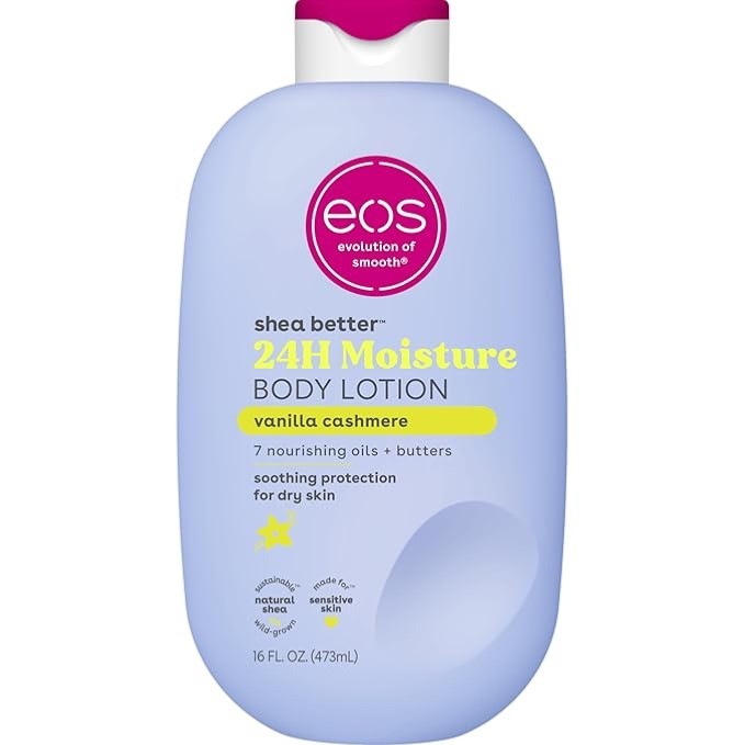 eos shea better 24H moisture body lotion Vanilla Cashmere 16 fl oz (473 ml)
