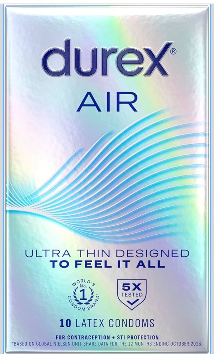 Durex Air Ultra Thin Condoms 10 Ct Each EXP 05/2029 Durex Air Ultra Thin Condoms 10 Ct Each EXP 05/2029