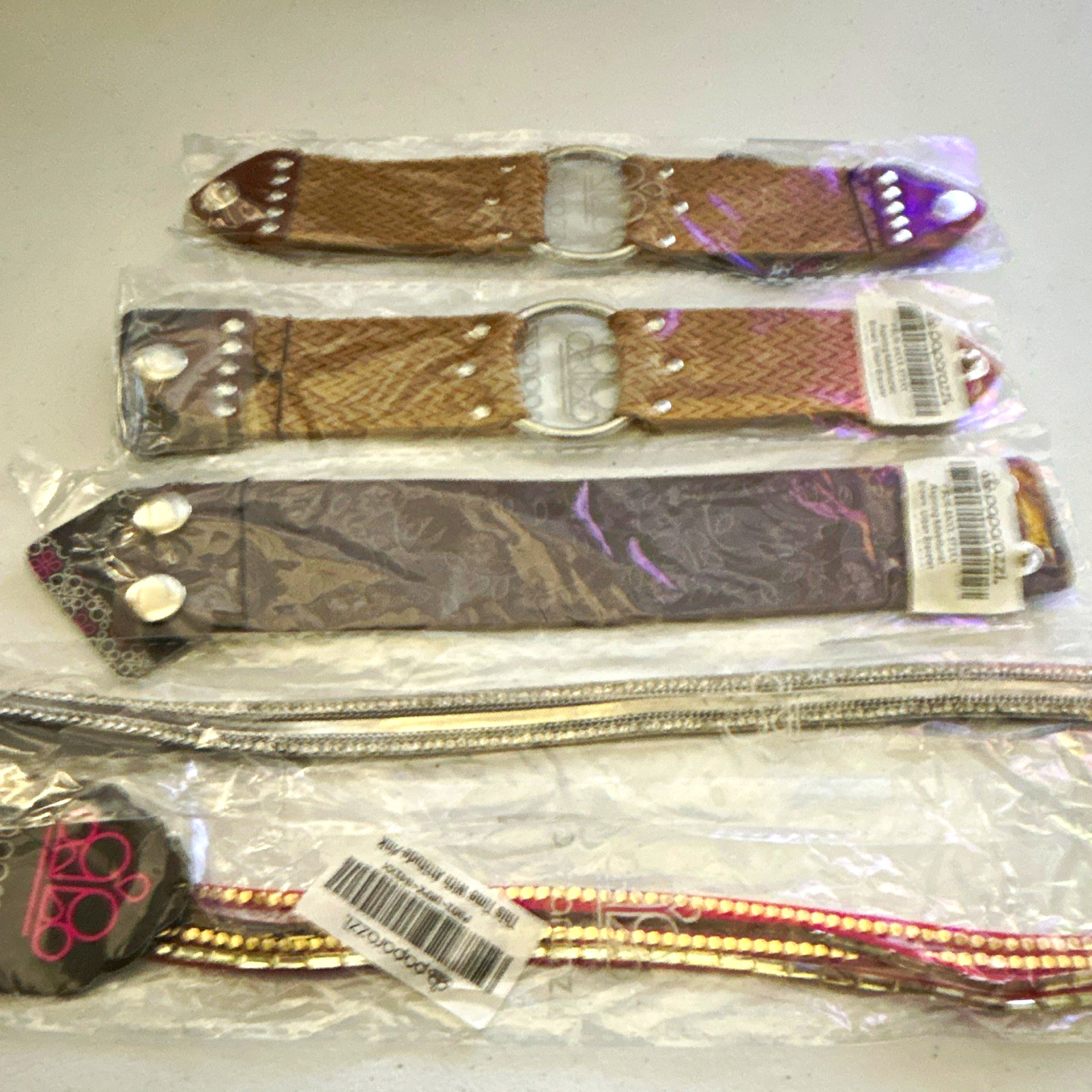 Multicolor Mixed Materials Bracelet Mixed Lot - 4 Piece Assorted Bracelet Set Multicolor Mixed Materials Bracelet Mixed Lot - 4 Piece Assorted Bracelet Set