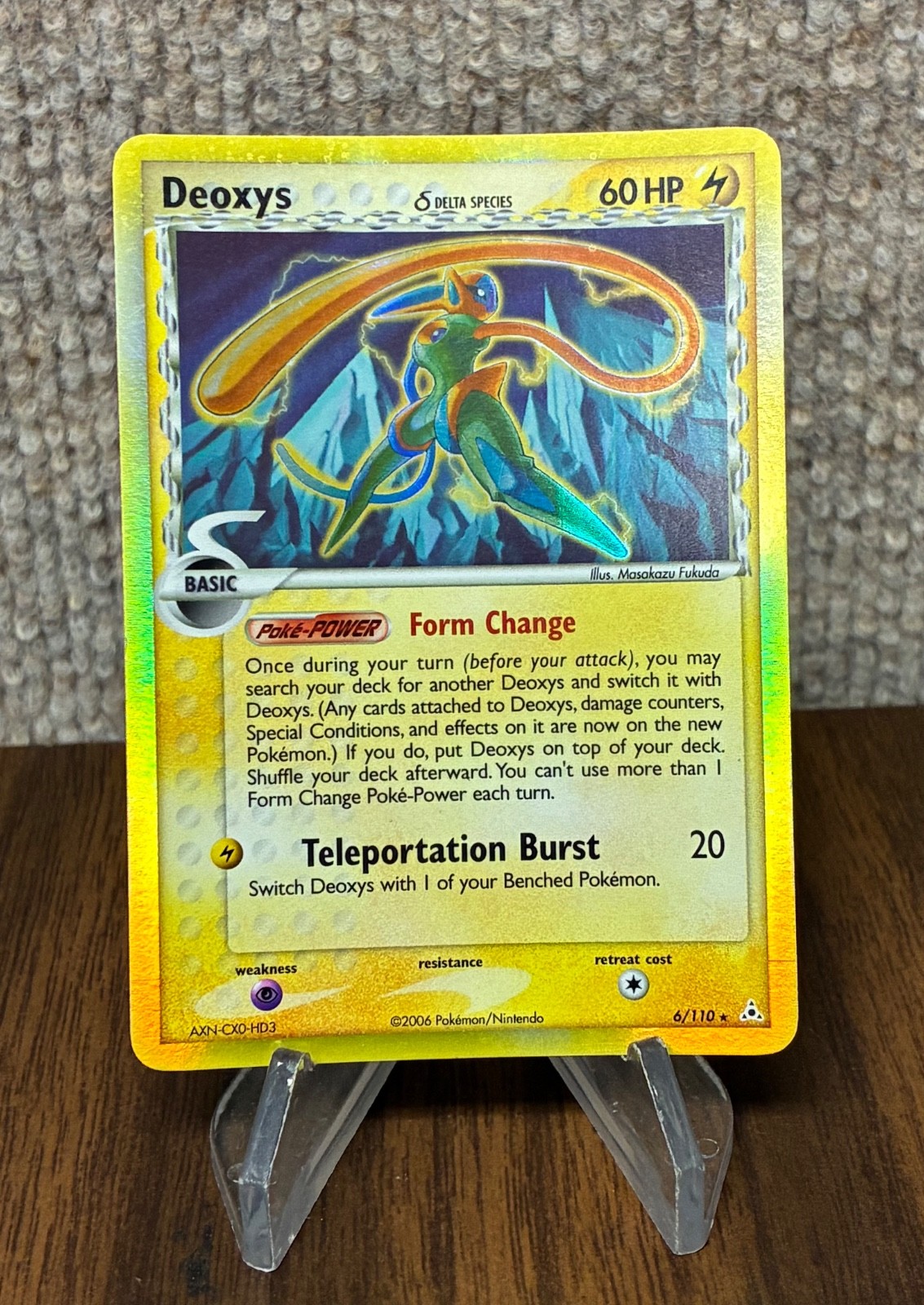 Deoxys Delta Species - Speed Forme 6/110 Holon Phantoms Holo Pokemon TCG 2006