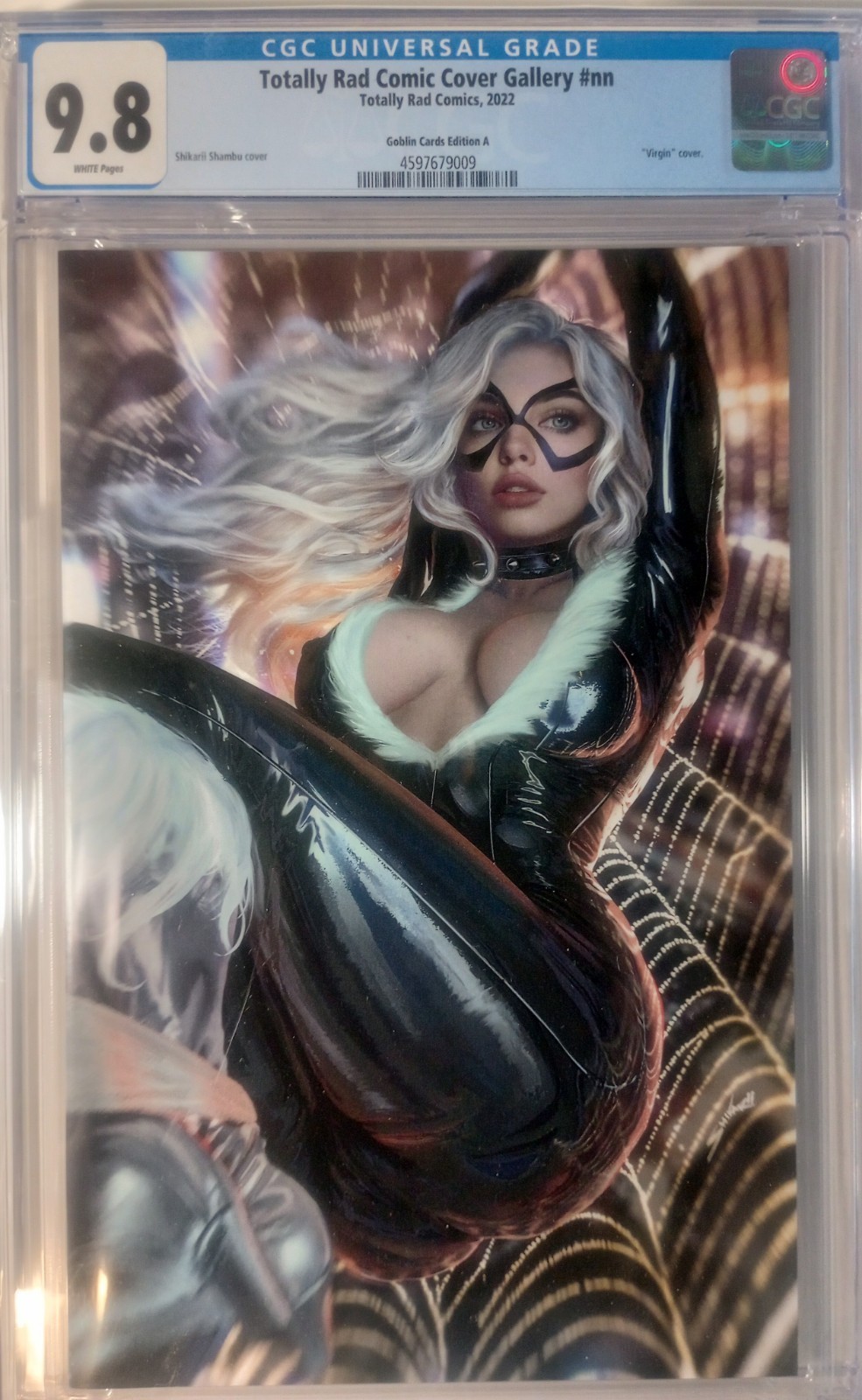 Totally Rad Comics Shikarii Black Cat Cover A CGC 9.8 HOLY GRAIL COVER🔥🔥🔥