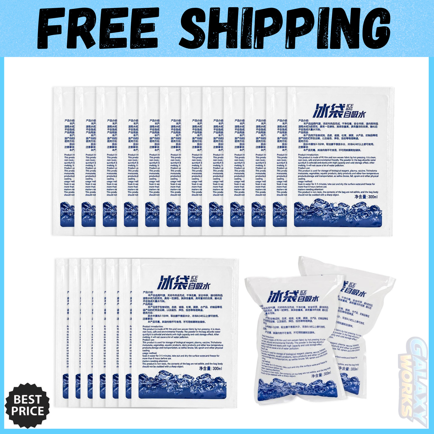 35 Pcs Dry Ice Packs for Shipping - Reusable Cold Ice Packs for Shipping Frozen
