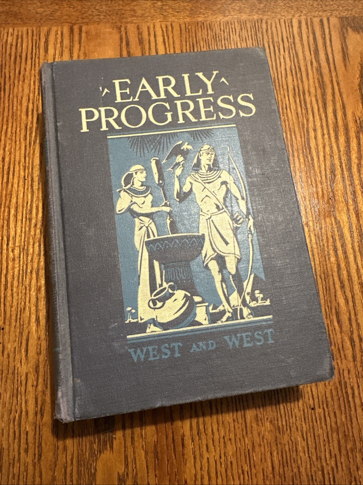 Early Progress book by Willis West and Ruth West 1946 Vintage hardcover good