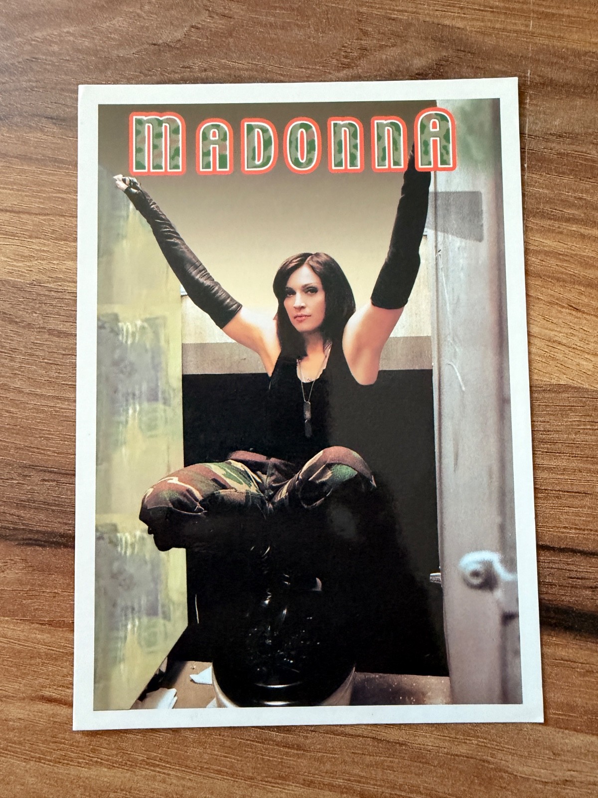 Vintage Turkish Madonna Postcard Queen of Pop Music Collectible Rare Card