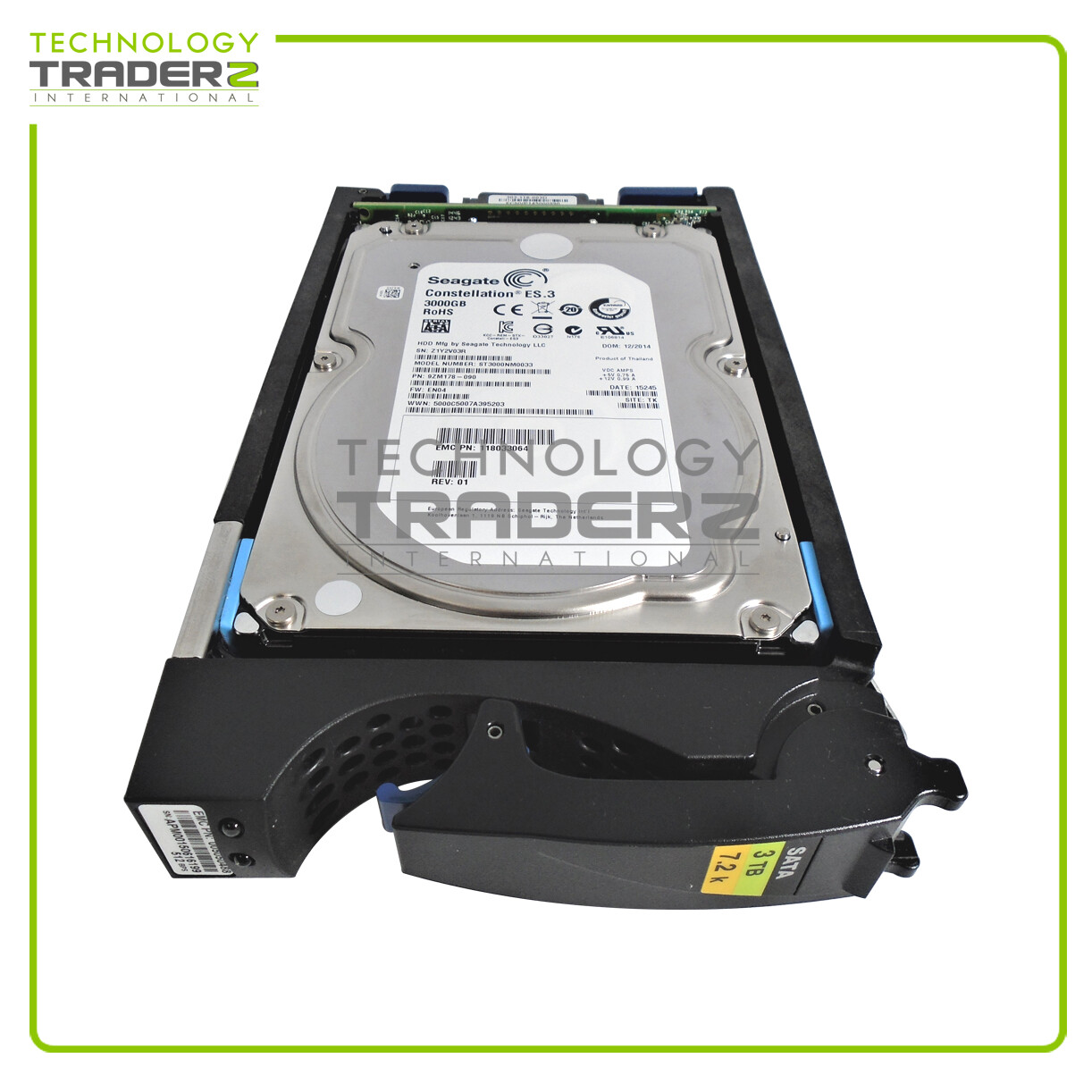 005050488 EMC 3TB 7.2K SATA 6G 3.5\'\' Hard Drive 118033064 ST3000NM0033 *Pulled*