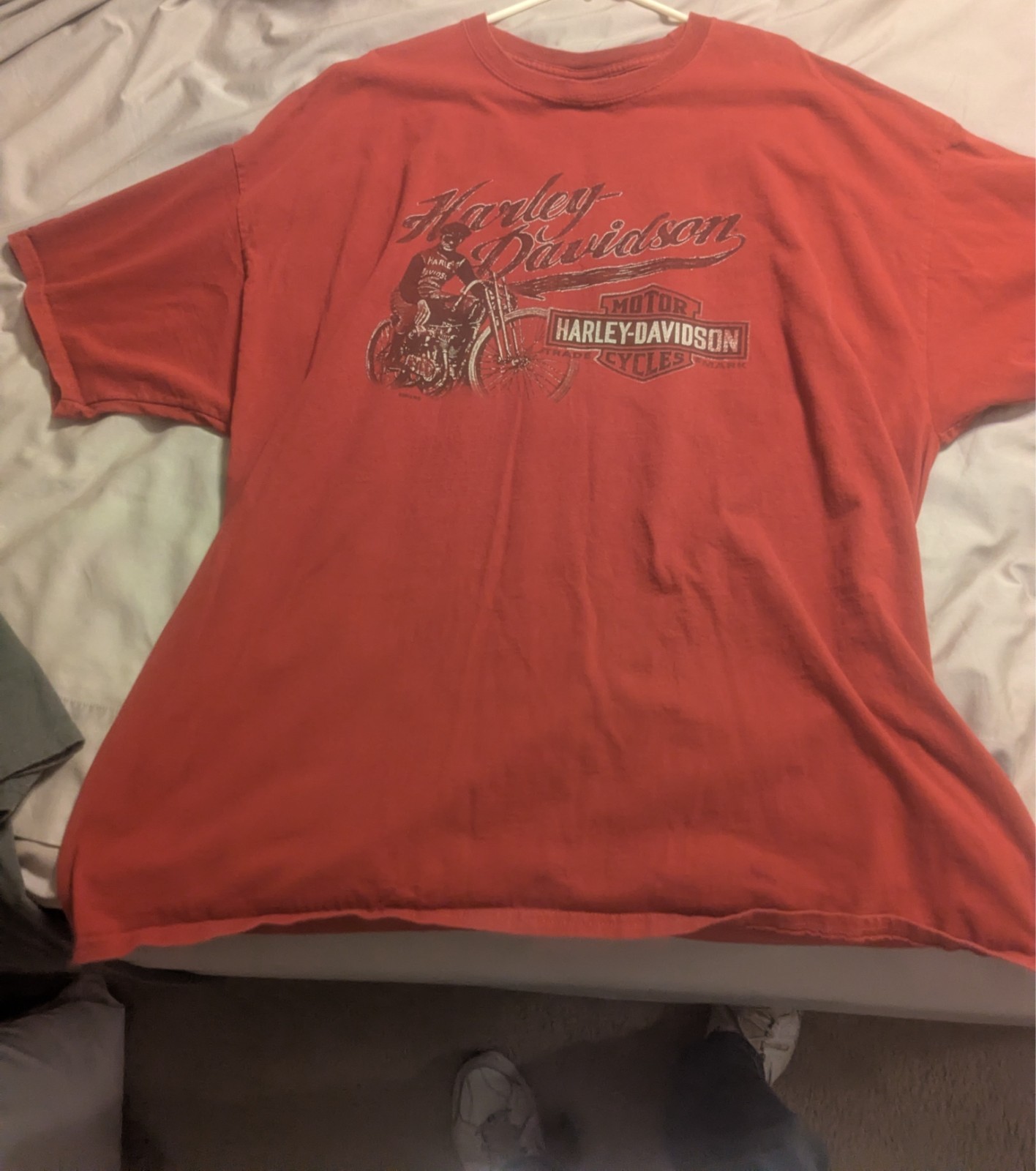 3XL Men's Harley-Davidson Mobile Bay Red T-shirt-NEW w/o tags-Graphic front/back