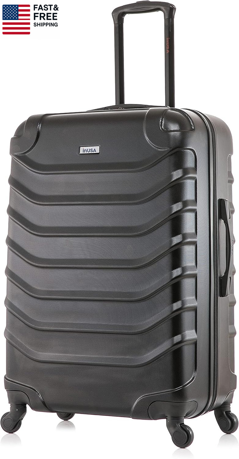 ENDURANCE Luggage with Spinner Wheels | Durable Lightweight Hardside Suitcase, S