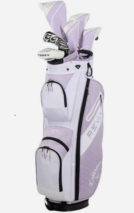 Callaway REVA 24 Women\'s 11-Piece Golf Set with Cart Bag, Violet Mist - RH