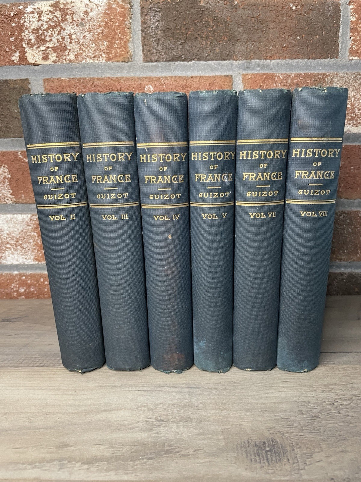 History of France, by Guizot, Incomplete 6 of 8 Volume Set , 1885