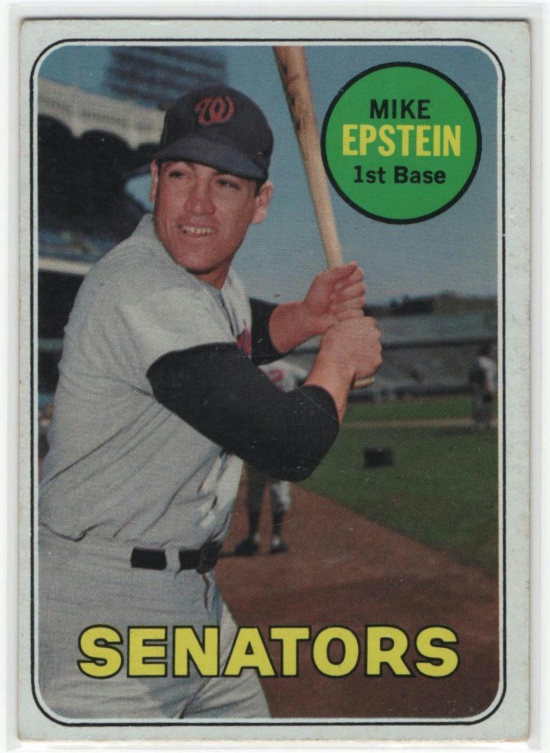 1969 Topps #461a Mike Epstein : last name in yellow