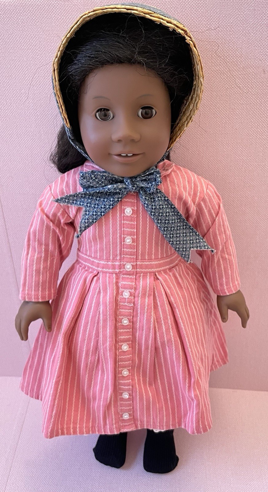 Pleasant Company American Girl Doll Addy With Dress Bonnet Pantaloons Tights
