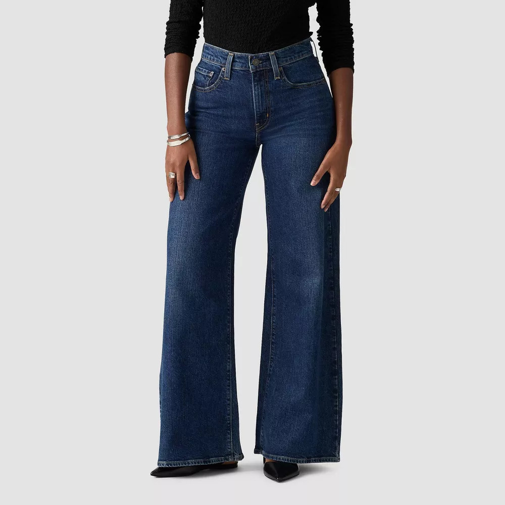 Levi's Women's High-Rise Wide-Leg Full-Length Jeans - Blue Woodstock