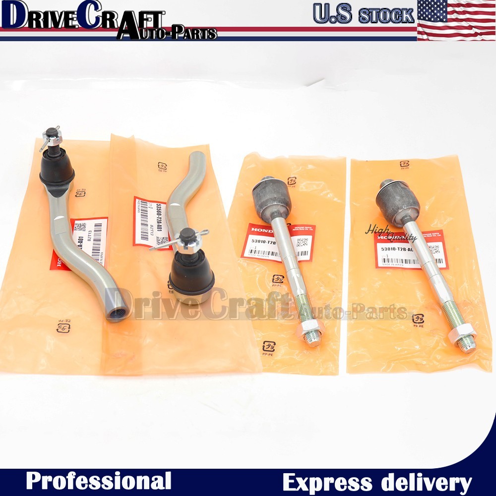 OEM Inner & Outer Tie Rod End Set For 13-17 Honda Accord 15-20 Acura TLX 3.5L
