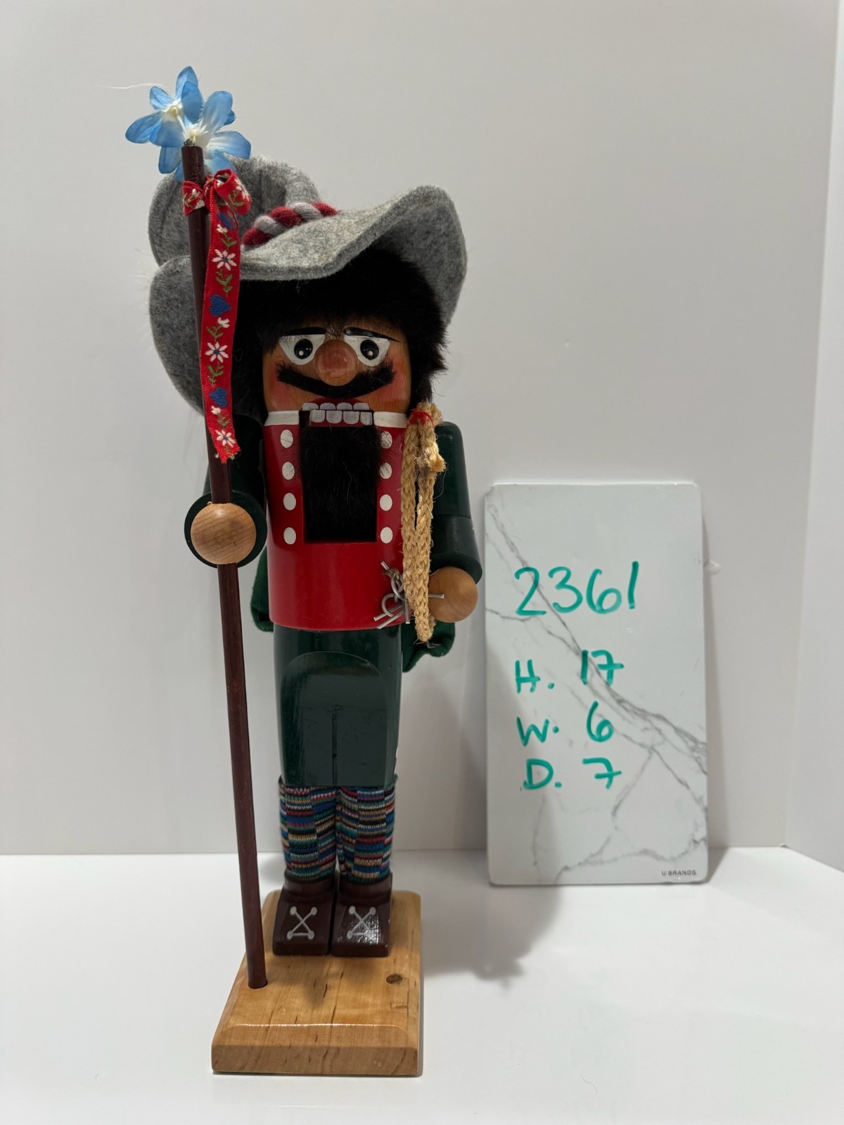 Vintage Steinbach Volkskunst Tyrolean Mountain Climber Nutcracker Germany 1998
