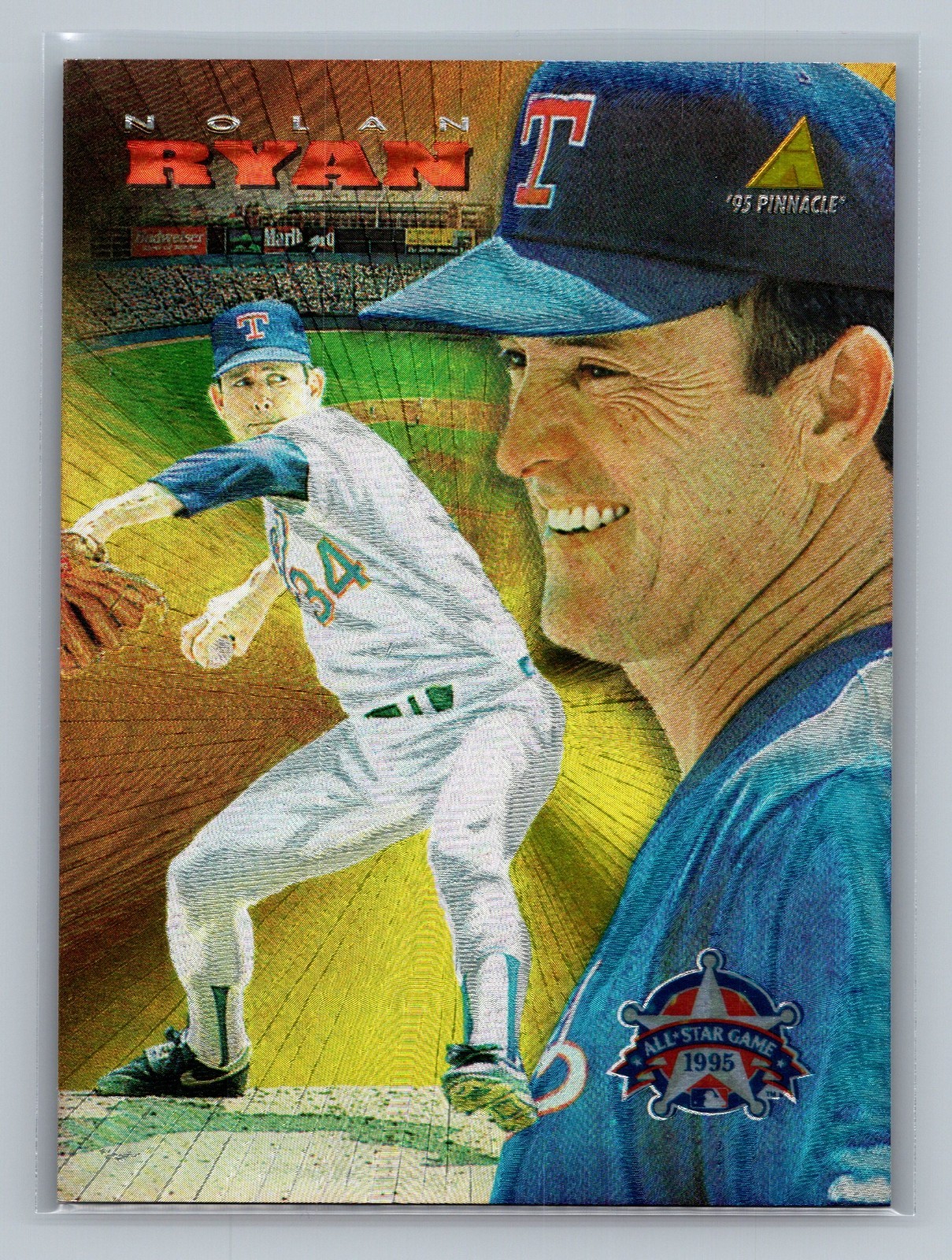 1995 All-Star Fanfest Tribute to Nolan Ryan - Nolan Ryan #3 Dufex - HOF NM-MT