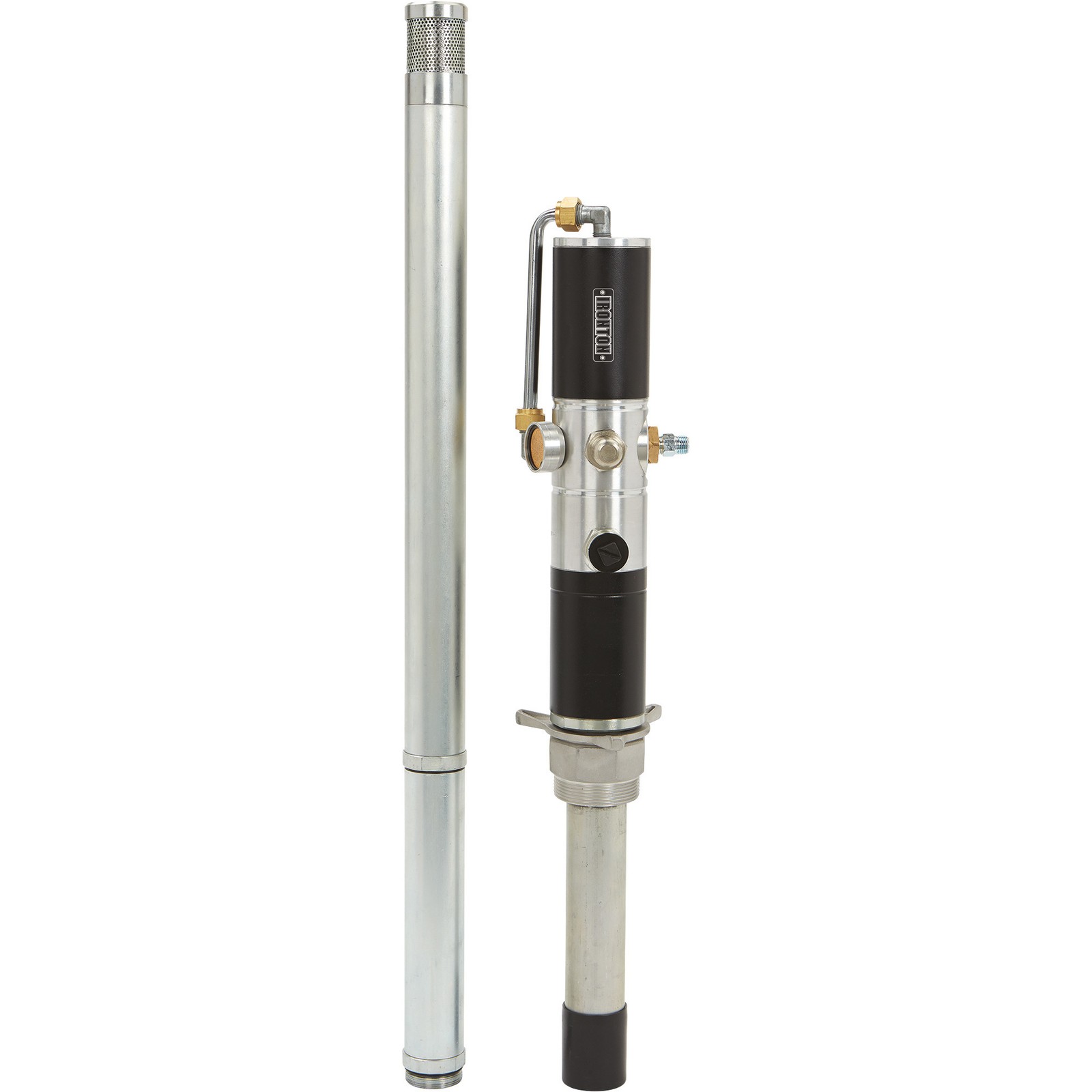 Ironton Air-Operated Oil Transfer Pump, 1:1 Ratio, 10.58 GPM. Flow Rate Ironton Air-Operated Oil Transfer Pump, 1:1 Ratio, 10.58 GPM. Flow Rate