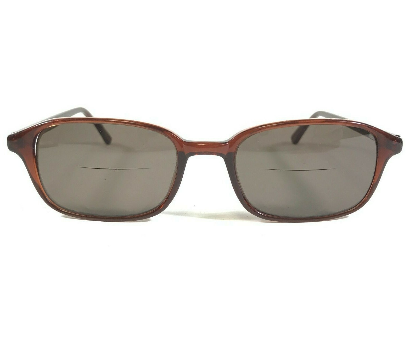 Vintage ROMCO 4 1/2 - 5 1/2 Sunglasses Frames Brown Rectangular 50-19-145