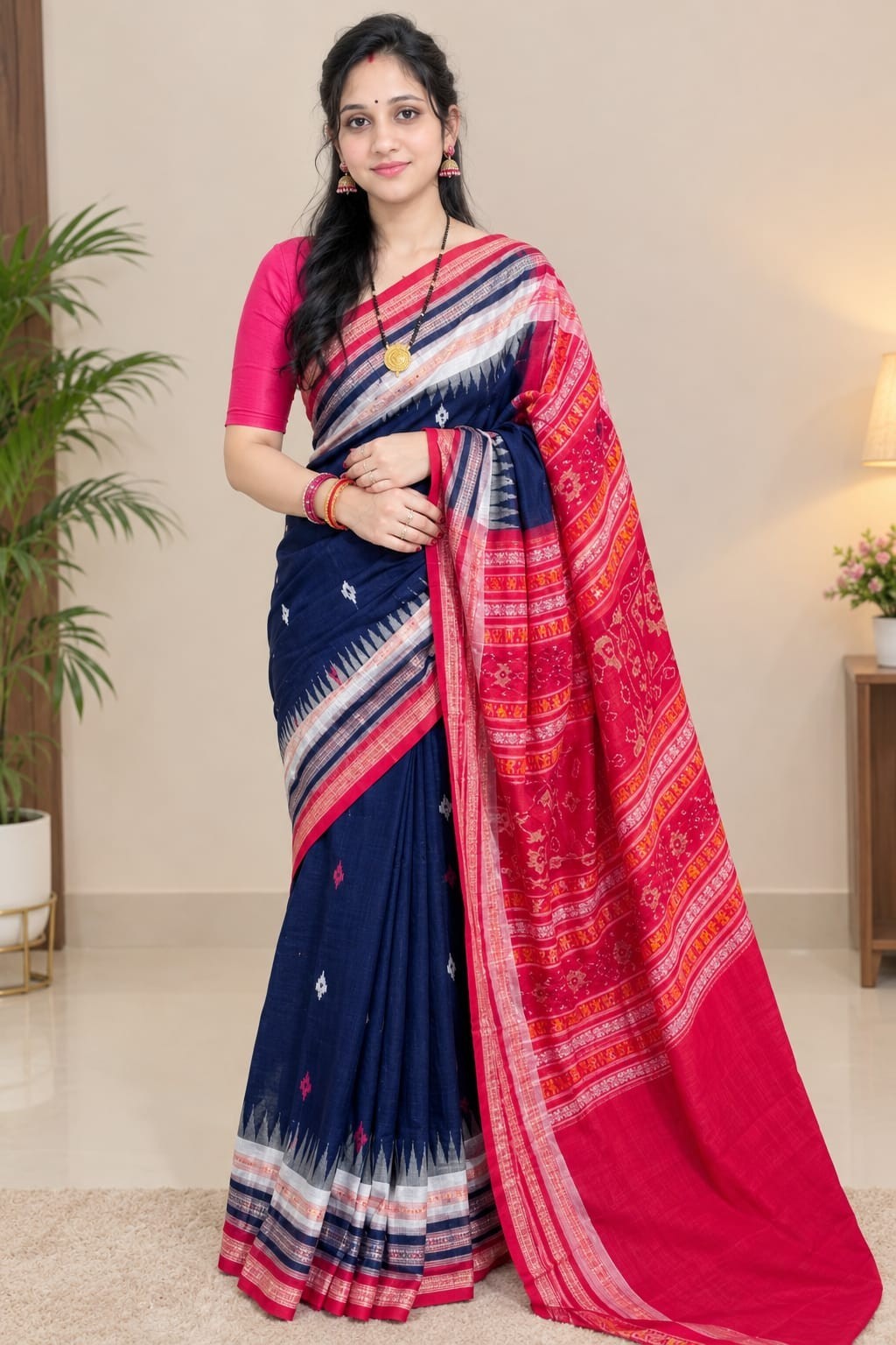 Sambalpuri Cotton Saree Handloom Odisha Traditional Sari Women Multi Color