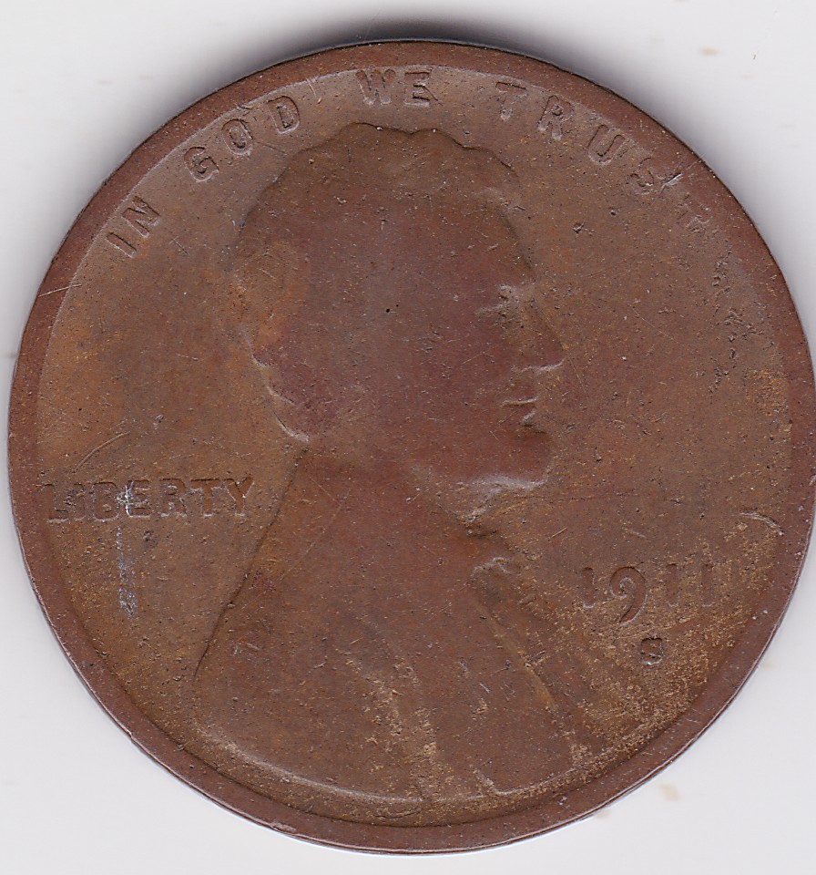 1911  S  Lincoln Wheat Cent,   key date     Circulated