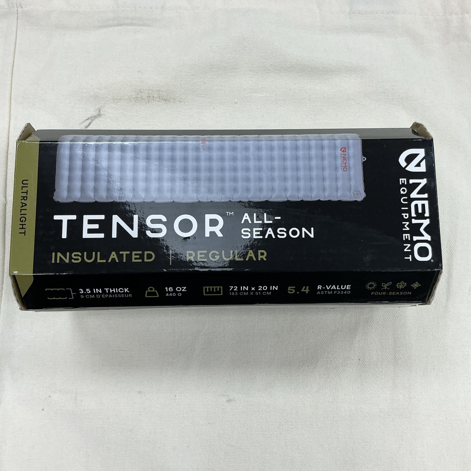 NEW NEMO Tensor All-Season Ultralight Insulated Sleeping Pad Regular 72\