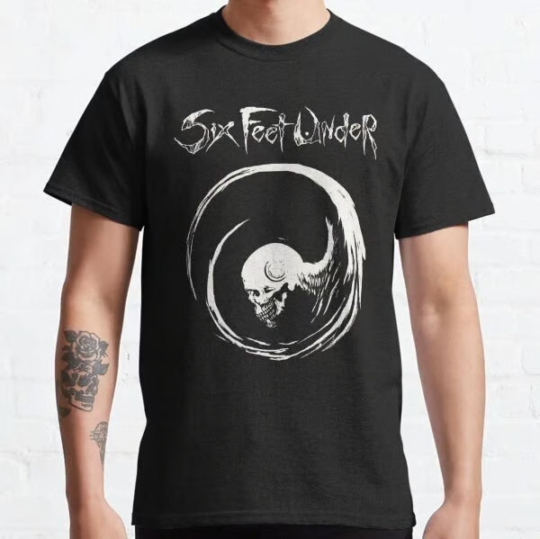 New Rare Six Feet Under Band Black Cotton Size S To 5XL