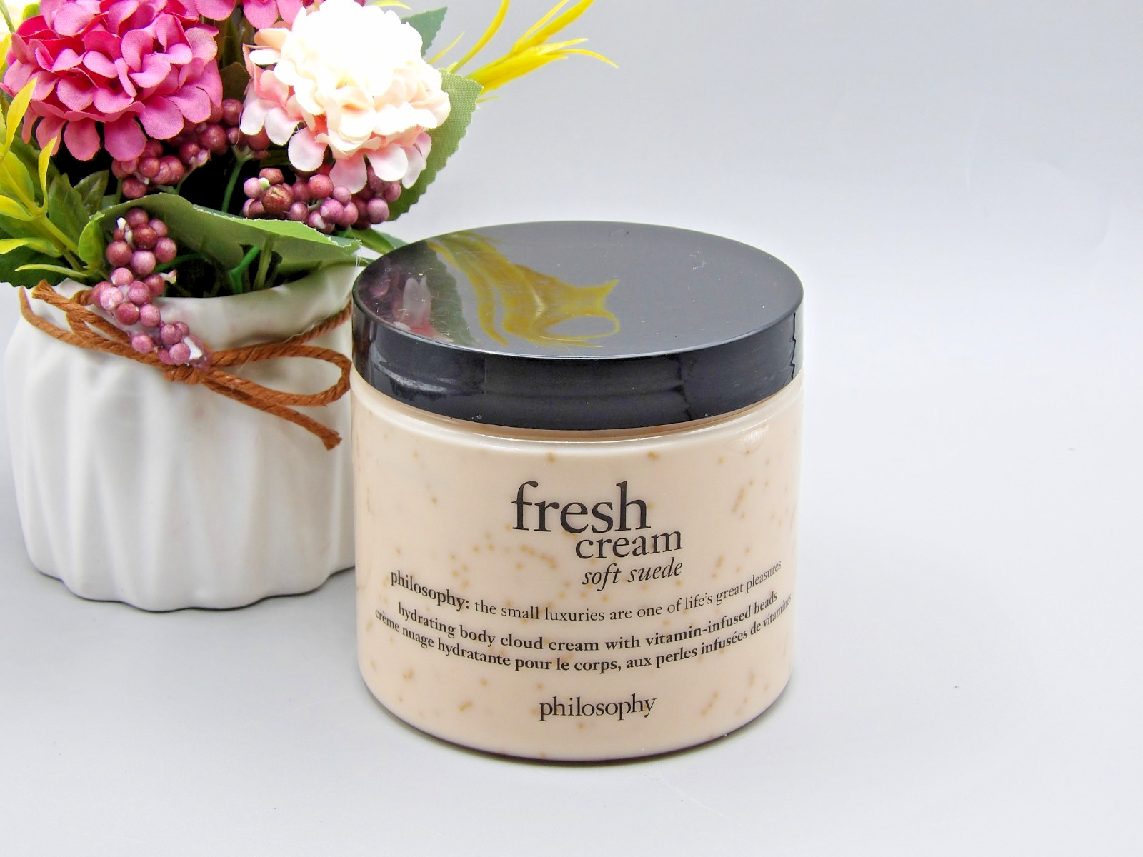 Philosophy Fresh Cream Soft Suede Hydrating Body Cloud Cream Beads 16 oz New