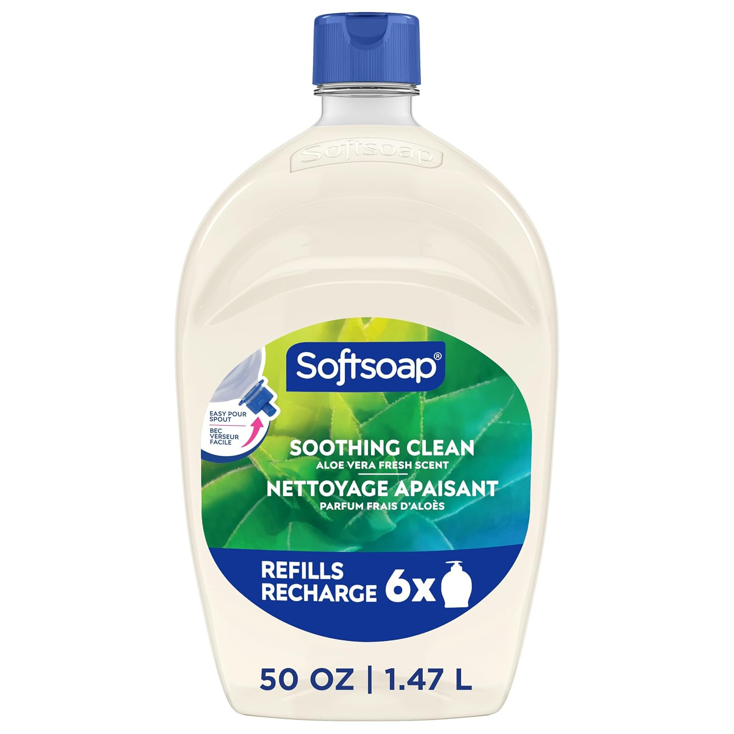 Softsoap Soothing Clean Hand Soap Refill, Aloe Vera Fresh Scent, 50 fl oz