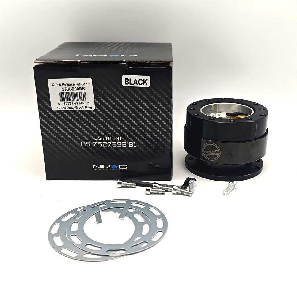 NRG SRK‑200BK Gen 2.0 Quick Release Steering Hub Adapter (Black)