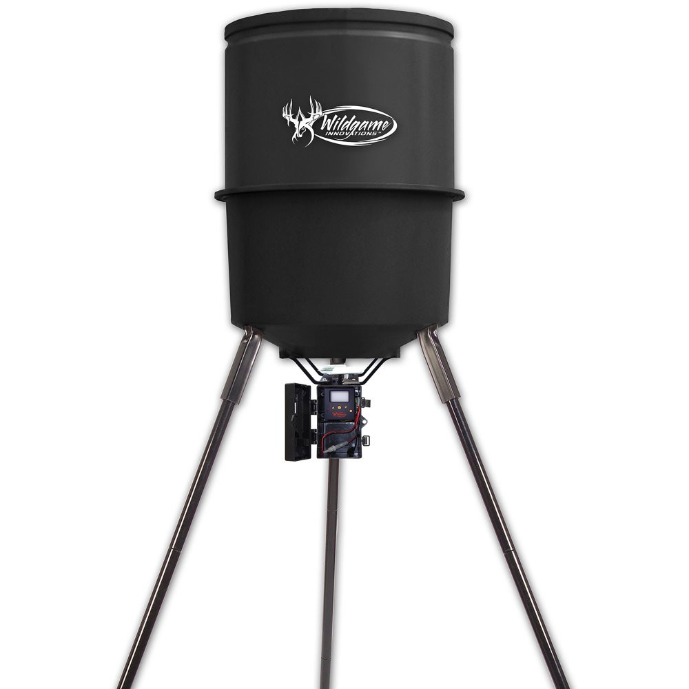 Wild Game Innovations 225 lb 30 Gallon Hunting Deer Game Feeder w Digital Timer