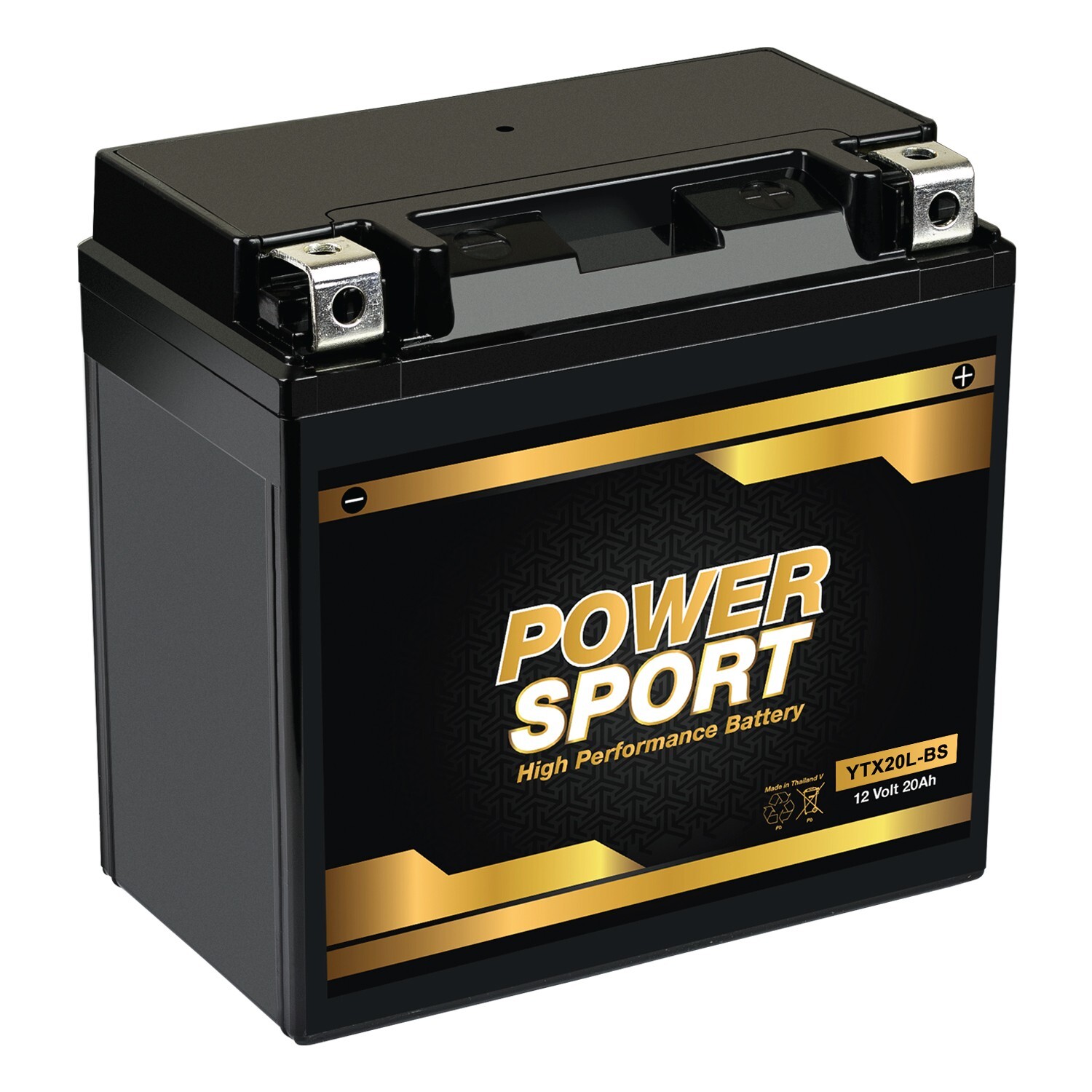 YTX20L-BS Battery Replacement for PowerStar H-D Braille B2015
