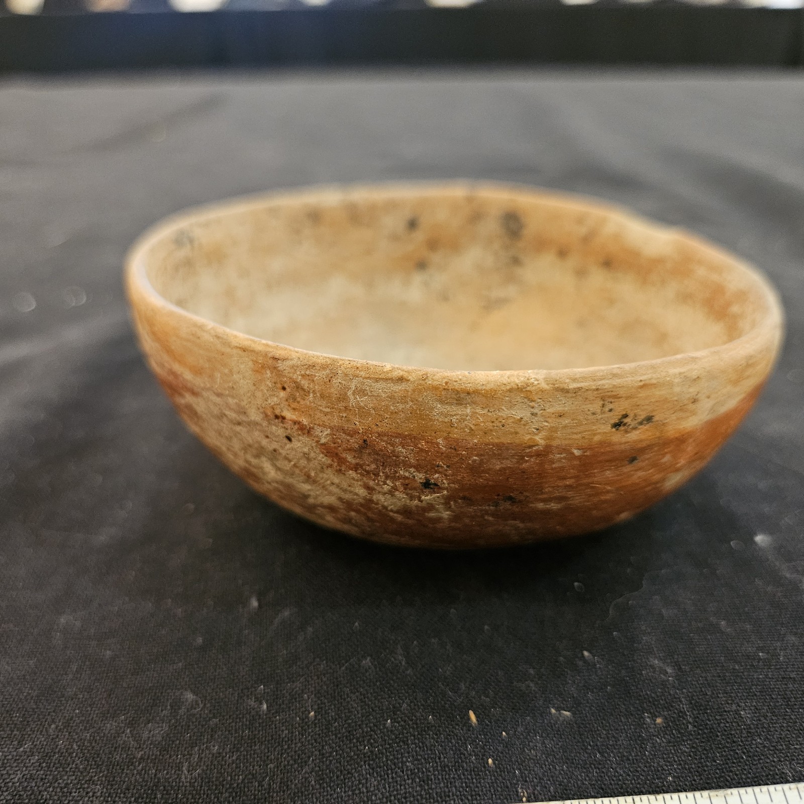 Pre-Columbian Mayan Polychrome Painted Mini Bowl Guaranteed Authentic Solid 4\