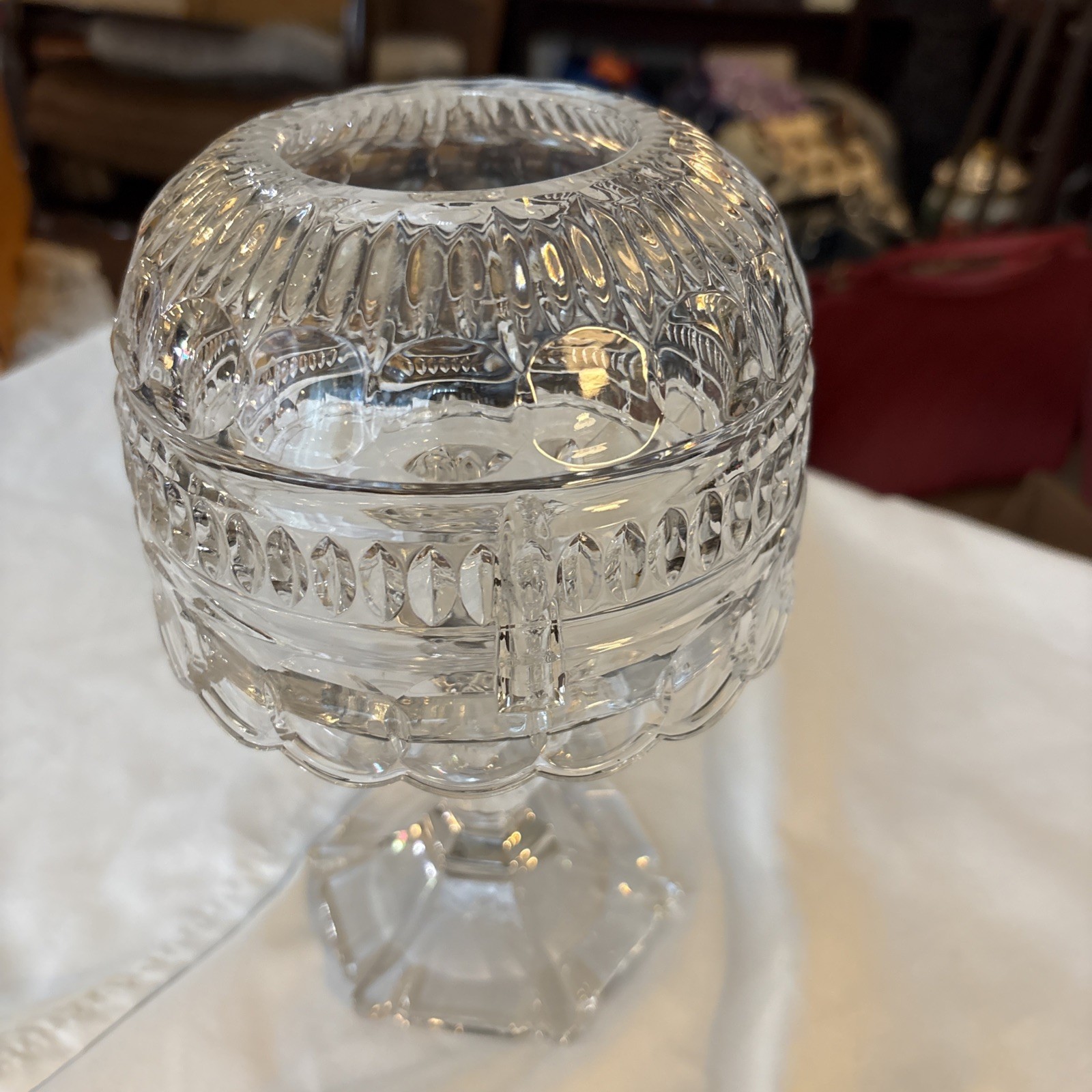 VTG 1980’s Royal Limited Crystal Fairy Lamp 2 Pieces Czech Republic
