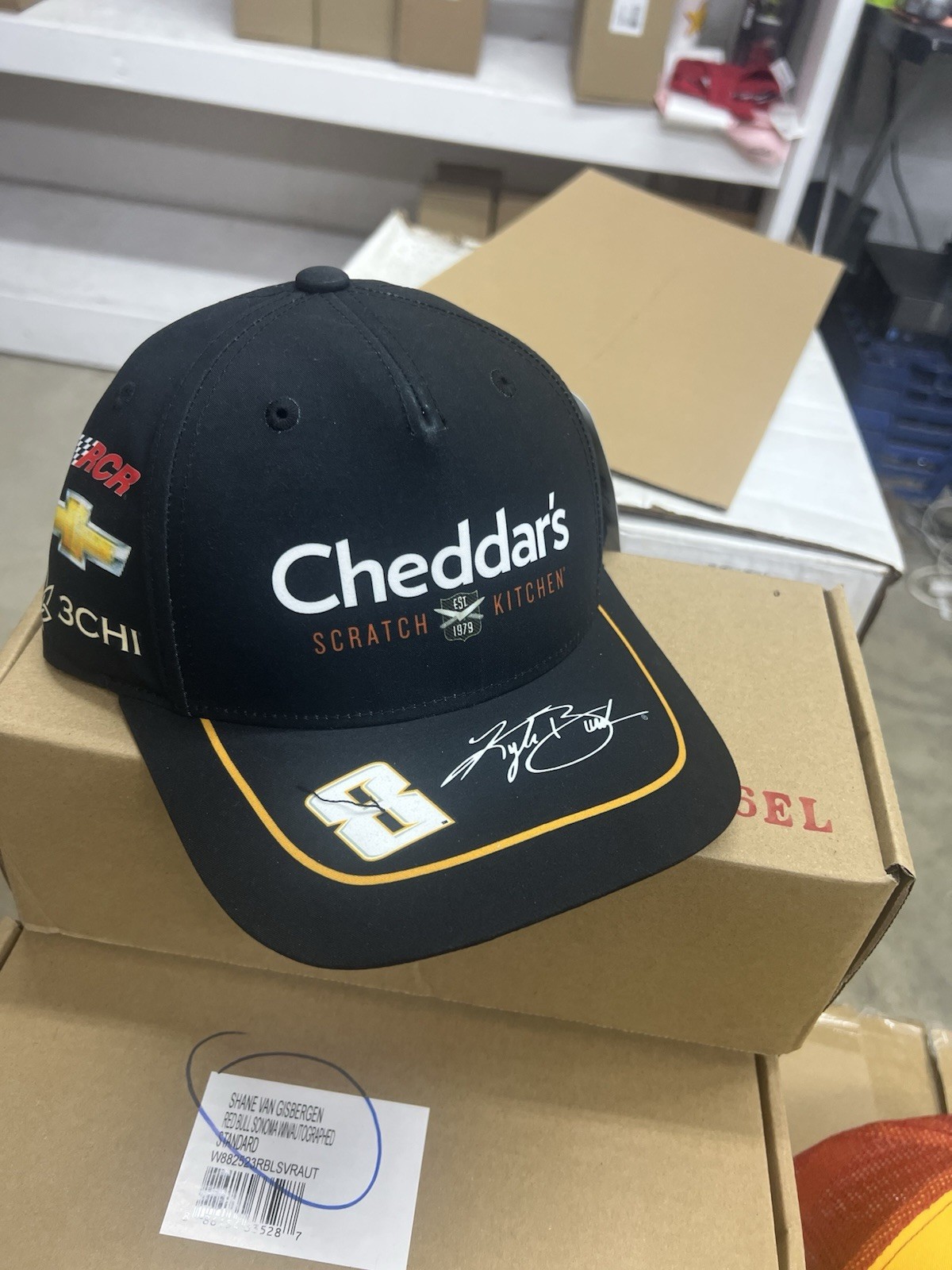 2026 kyle busch Cheddars Official Petit Crew Uniform Cap 2026 kyle busch Cheddars Official Petit Crew Uniform Cap